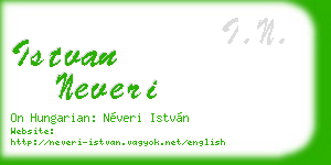 istvan neveri business card